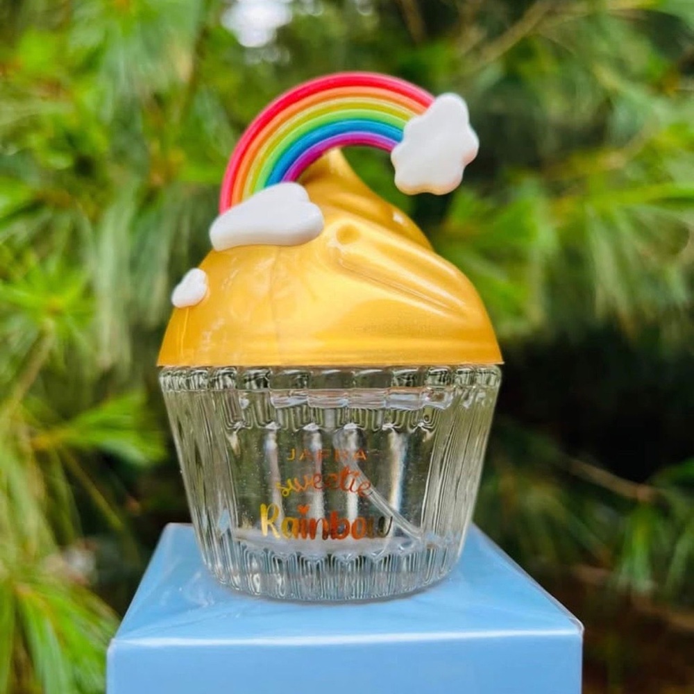 Rainbow Cupcake Decorative jafra - Gold Lid